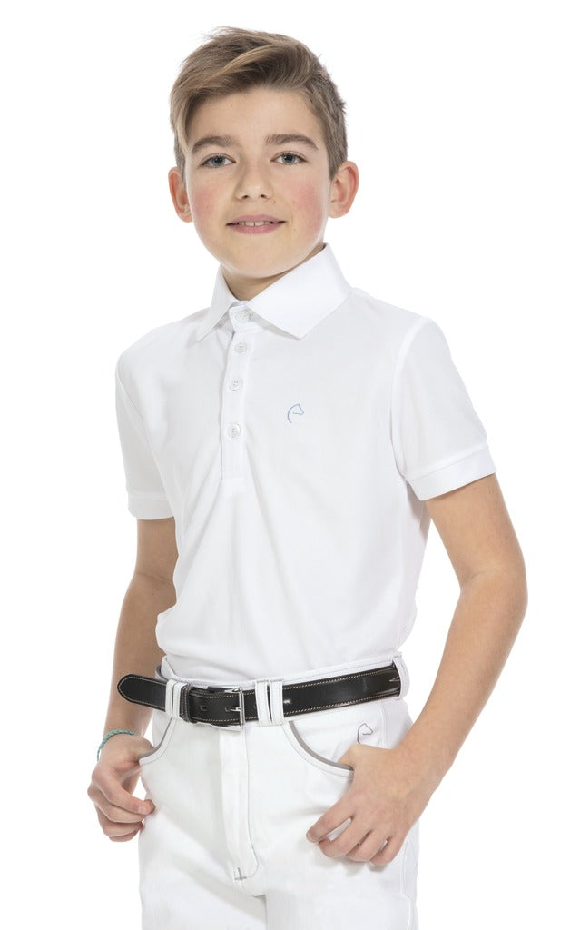 POLO EQUITHÈME "MESH", COL CHEMISE