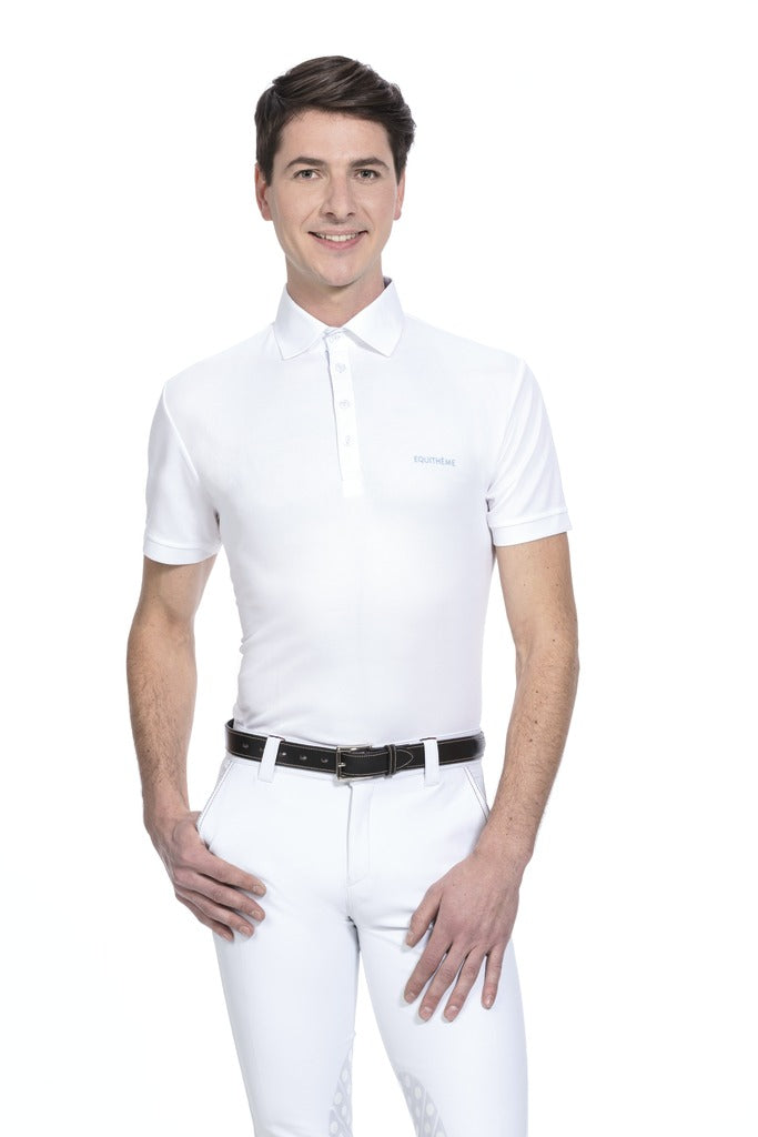POLO EQUITHÈME "MESH", COL CHEMISE