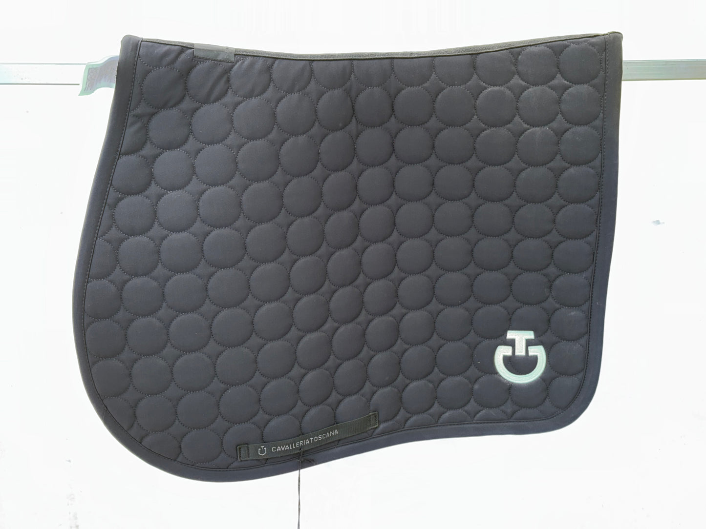 Tapis Cavalleria toscana Circle Quilted Jumping Noir