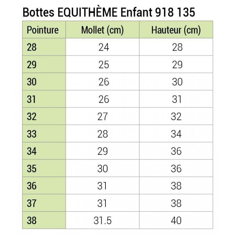 BOTTES EQUITHÈME ENFANT