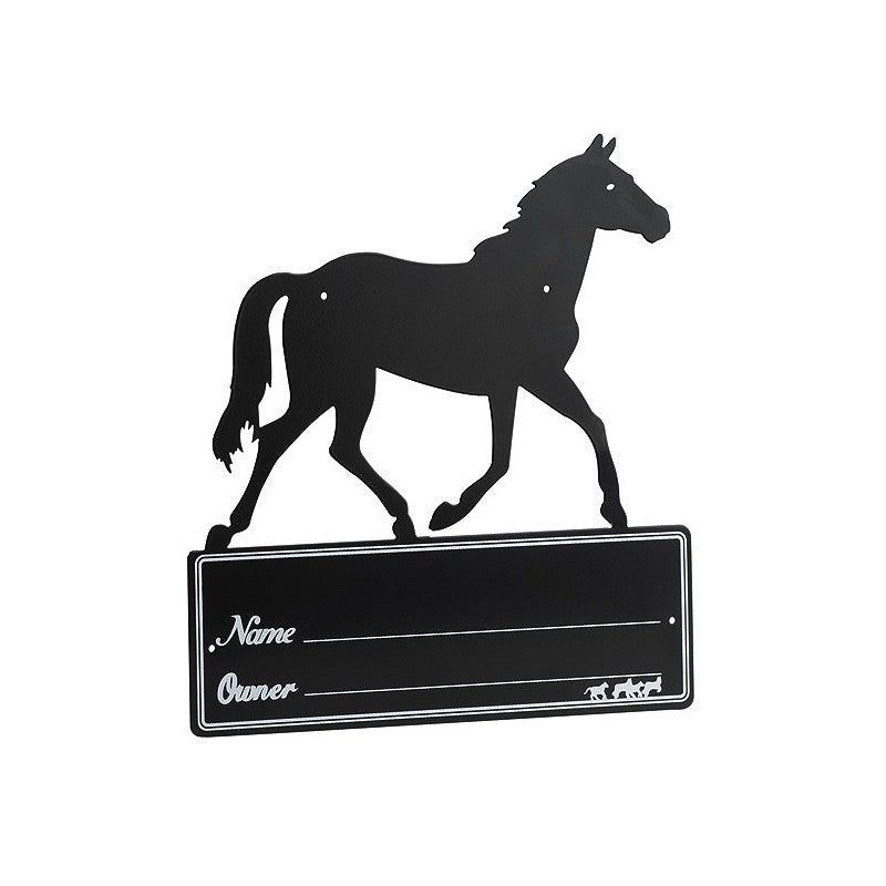 PLAQUE DE BOX HIPPOTONIC “SILHOUETTE DE CHEVAL”